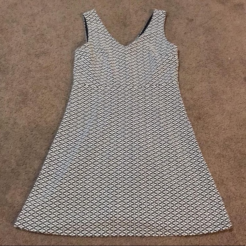 Black and White Mini Shirt Dress